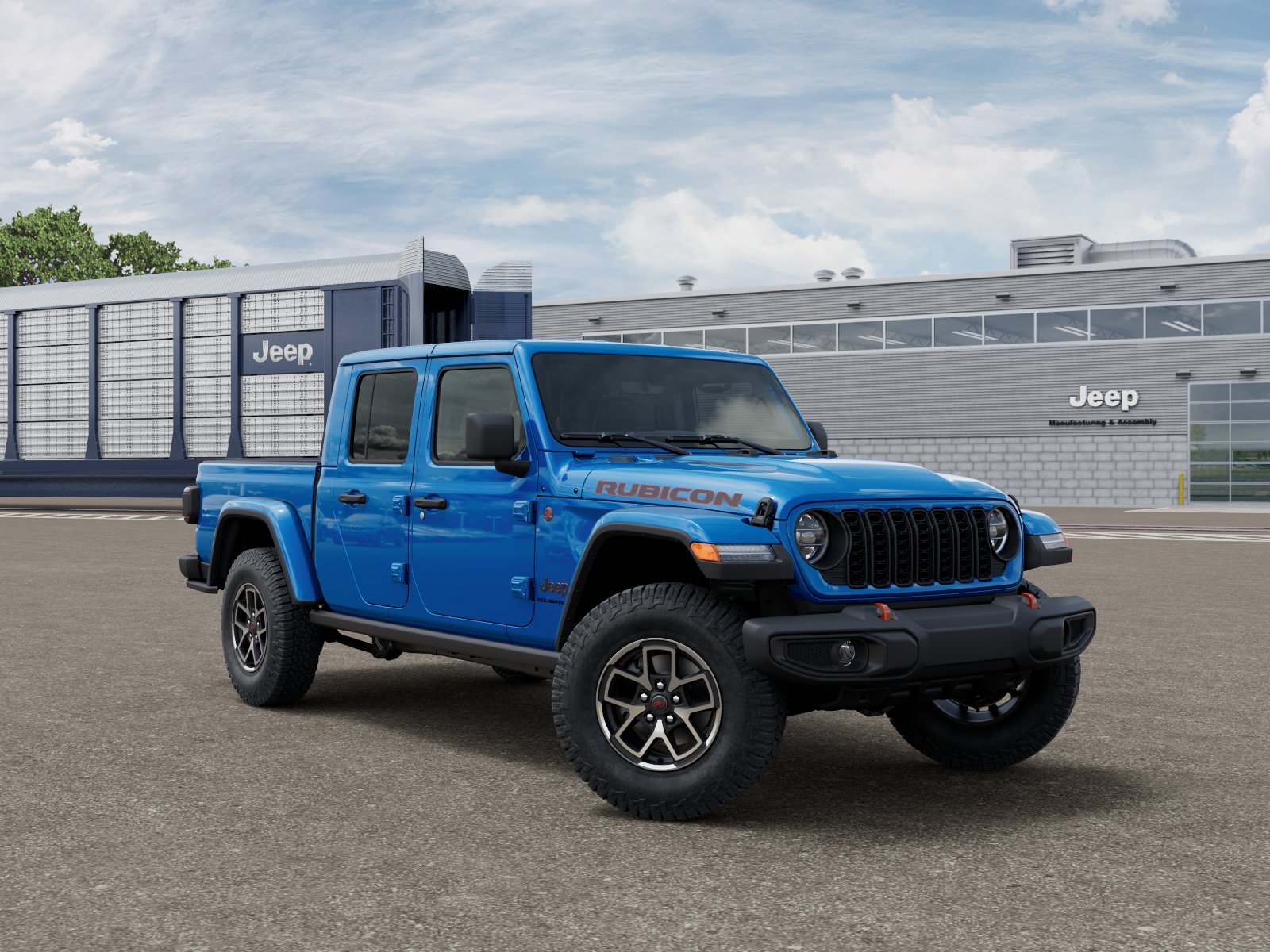 New 2026 Hydro Blue Pearl-Coat Exterior Paint Jeep Rubicon image 3
