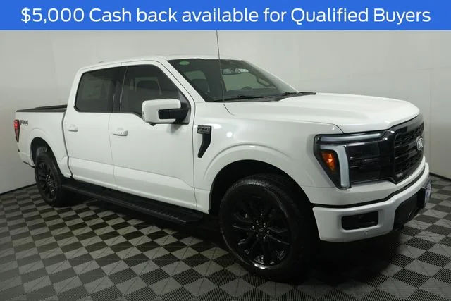 New 2026 Star White Metallic Tri-Coat Ford Lariat® image 2