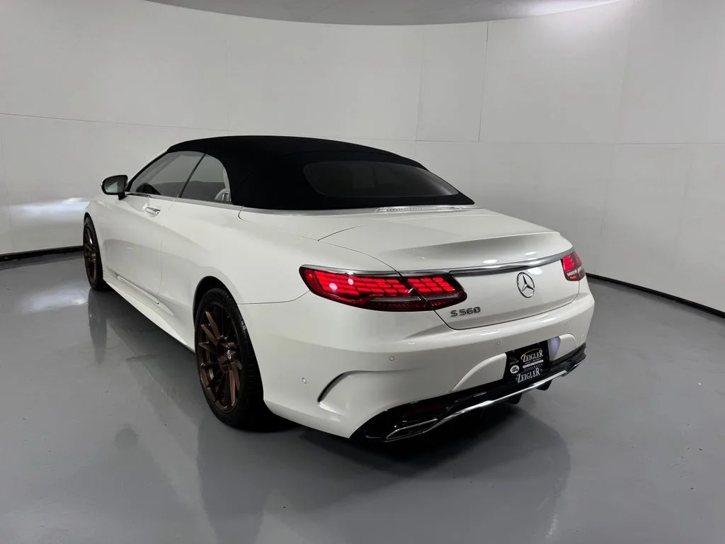 Used 2019 designo Diamond White Metallic Mercedes-Benz S 560 image 8