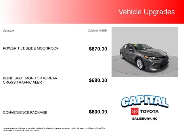 Used 2024 Gray Toyota LE image 2