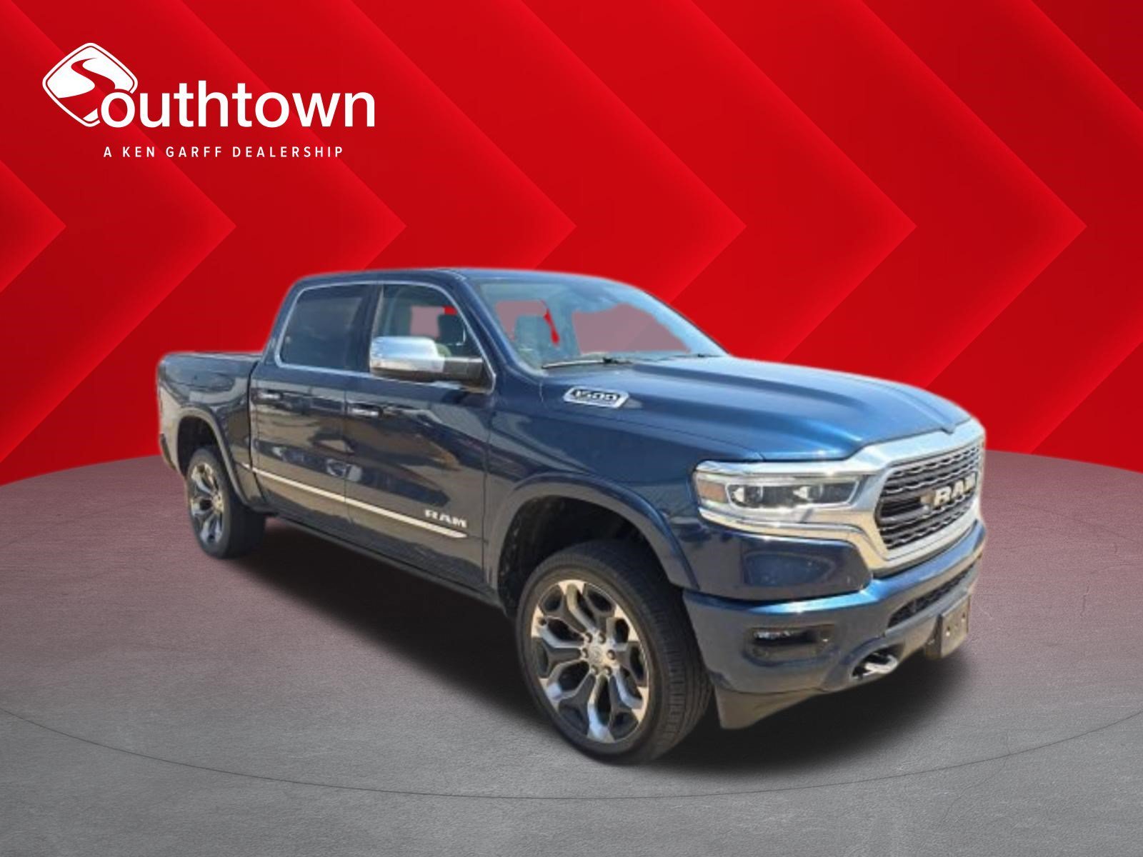 Used 2022 Patriot Blue Pearlcoat Ram Limited image 1