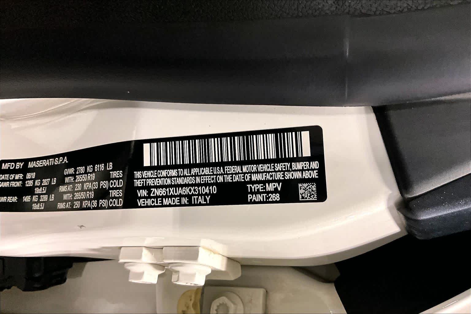 Used 2019 Bianco Maserati  image 35