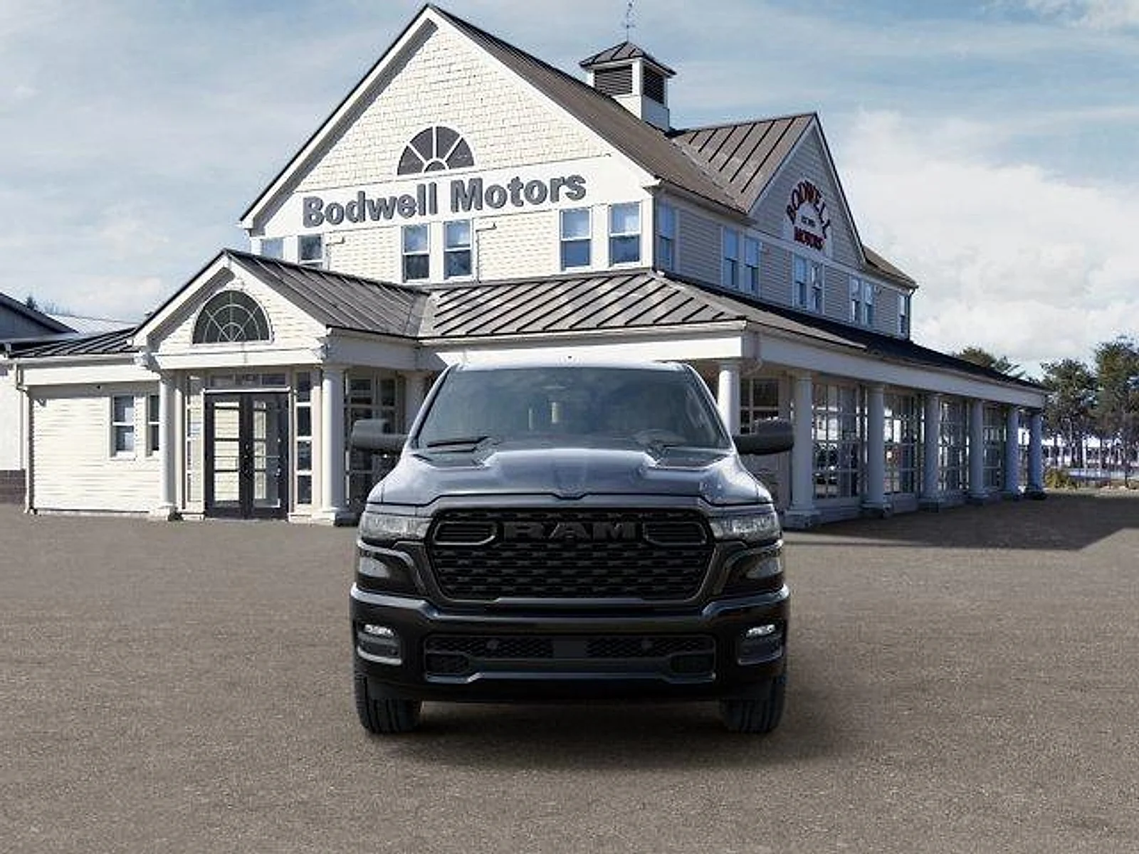 New 2026 Diamond Black Crystal Pearl-Coat Exterior Paint RAM Express Crew Cab 4x4 6