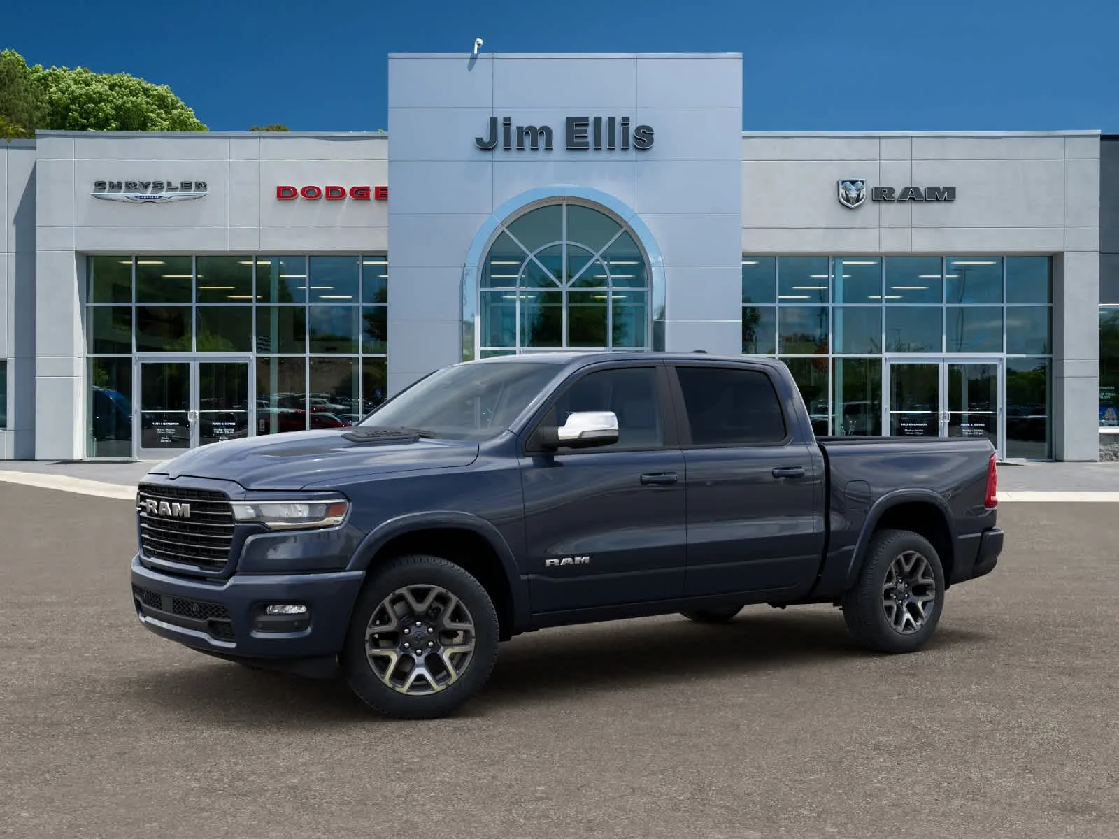 New 2026 Forged Blue Metallic Exterior Paint RAM Laramie image 2