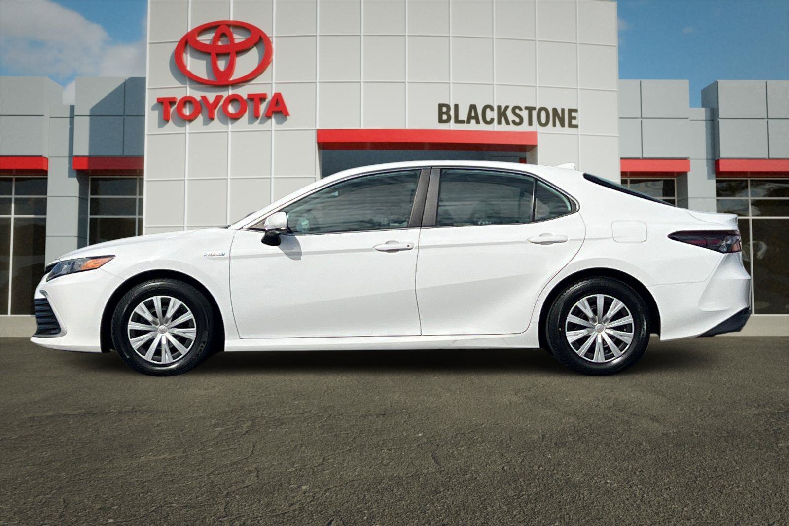 Certified Used 2021 Super White Toyota Hybrid LE image 6