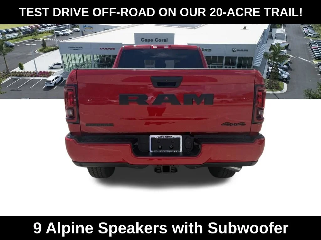 New 2026 Flame Red Clear-Coat Exterior Paint RAM Big Horn image 9