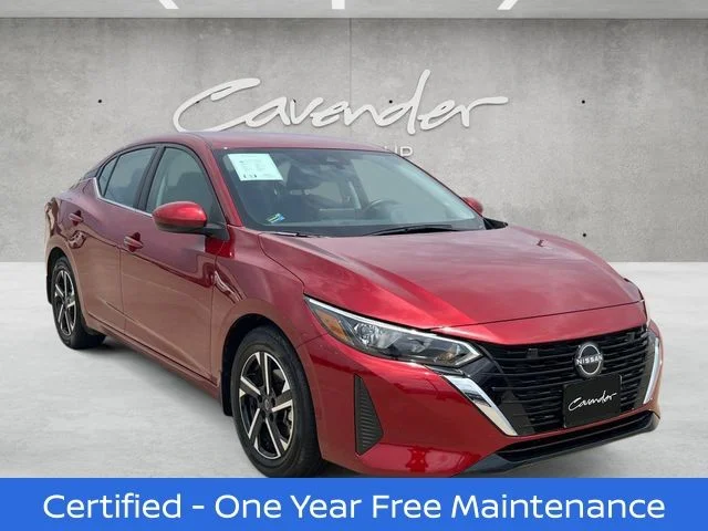 Certified Used 2025 Red Nissan SV image 2