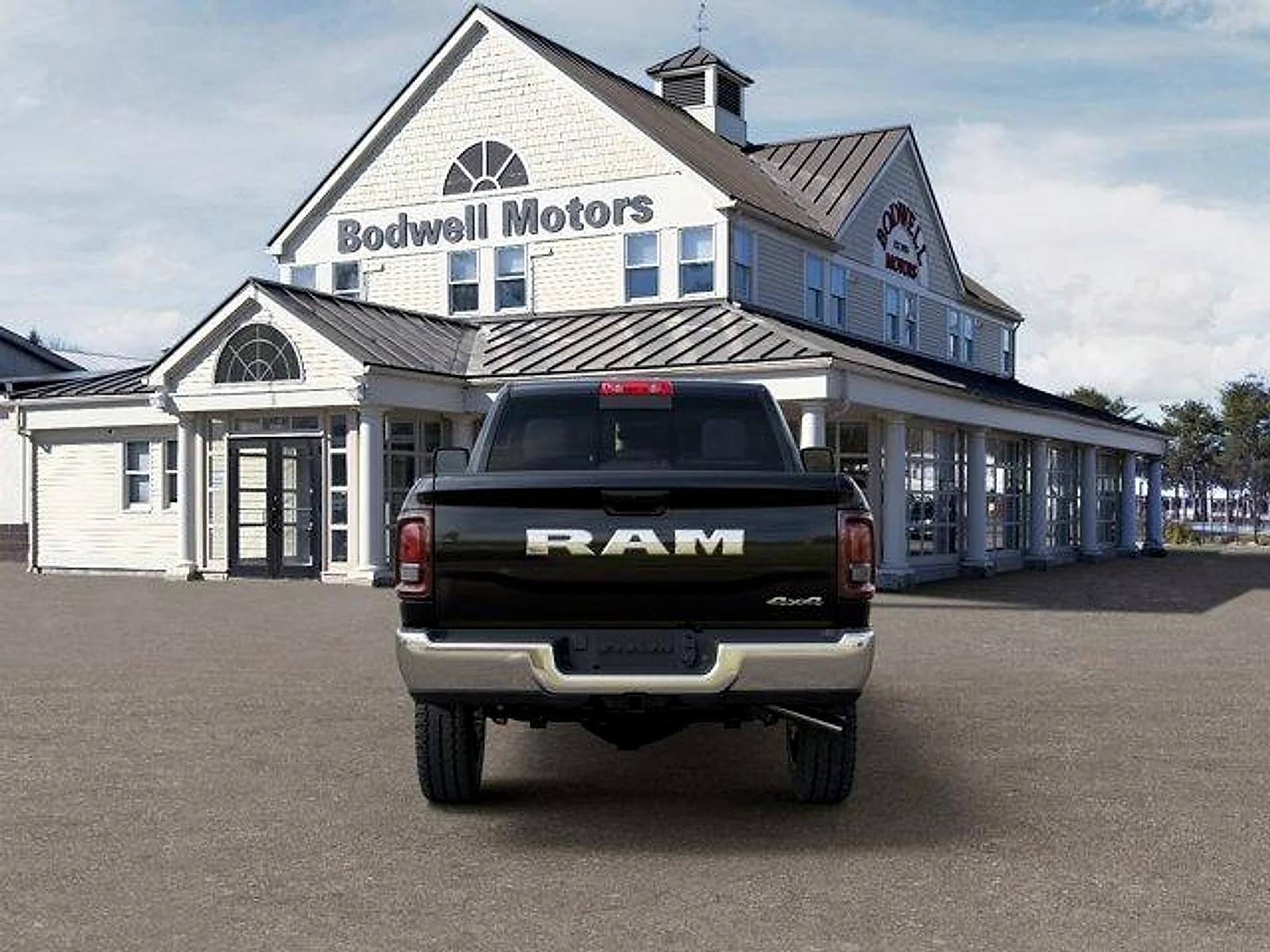 New 2026 Diamond Black Crystal Pearl-Coat Exterior Paint RAM Tradesman Crew Cab 4x4 6