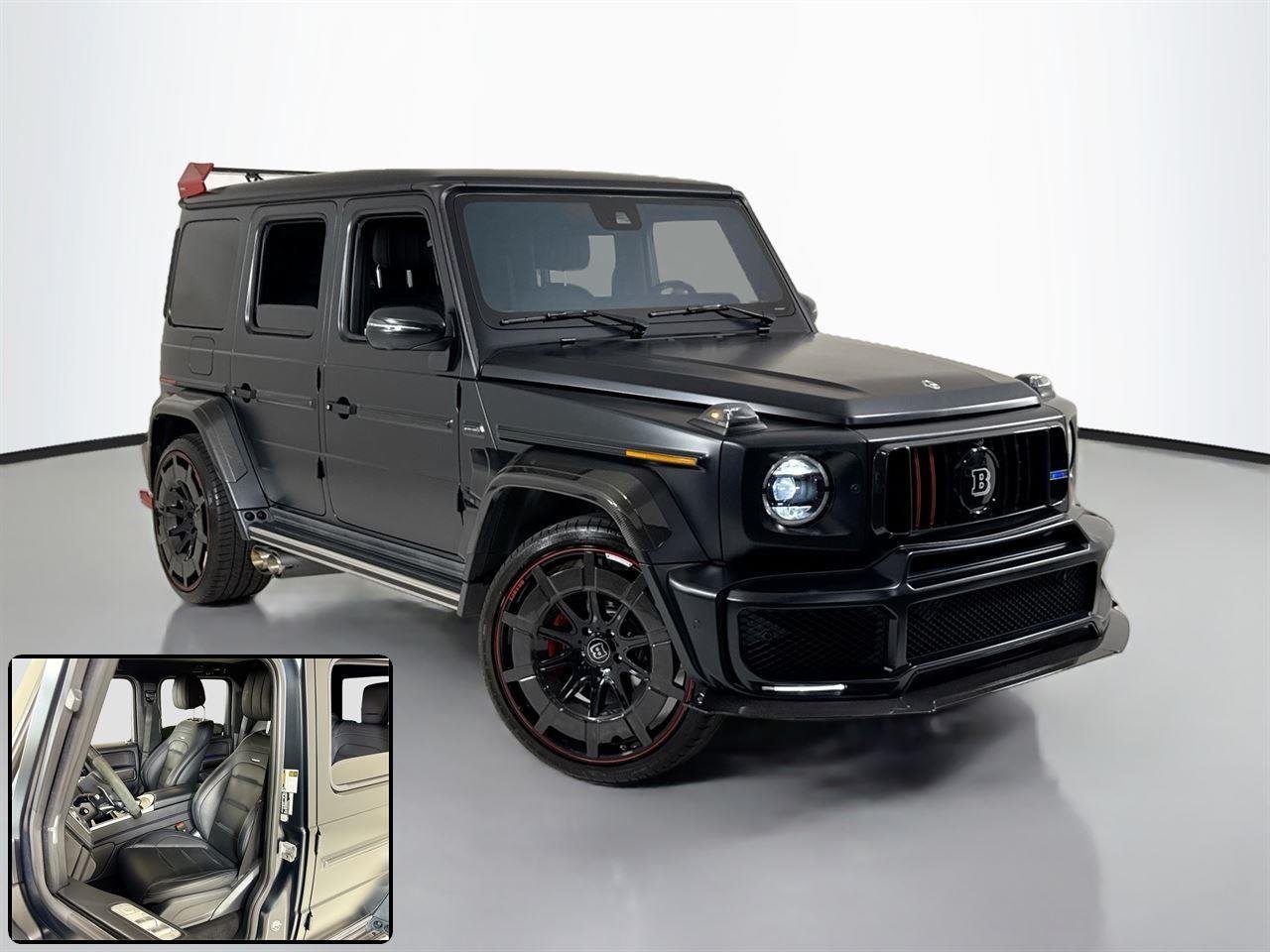 Used 2023 MANUFAKTUR Night Black Magno Mercedes-Benz AMG® G 63 | Brabus Widebody | Matte Black image 2