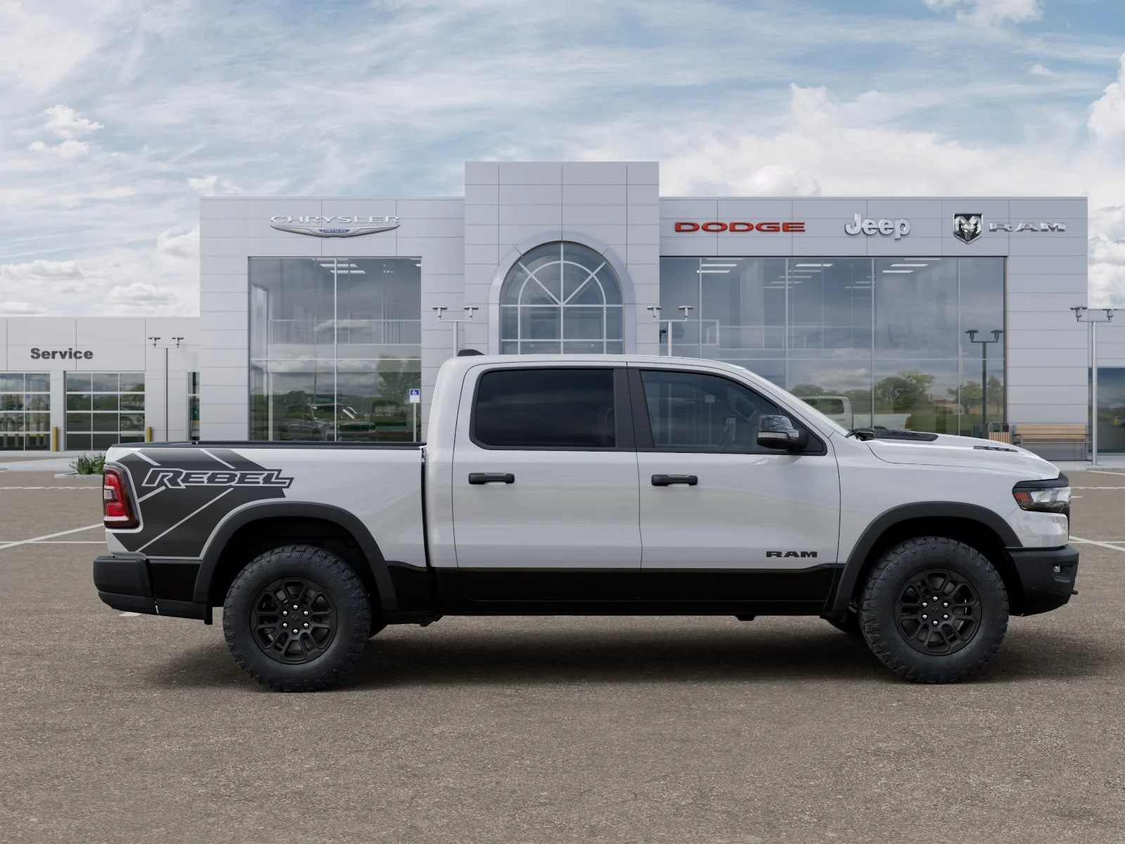 New 2026 Bright White Clear-Coat Exterior Paint RAM Rebel image 49
