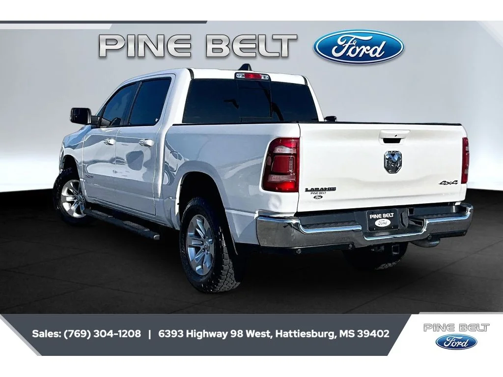 Used 2023 Ivory White Tri-Coat Pearlcoat Ram Laramie image 2