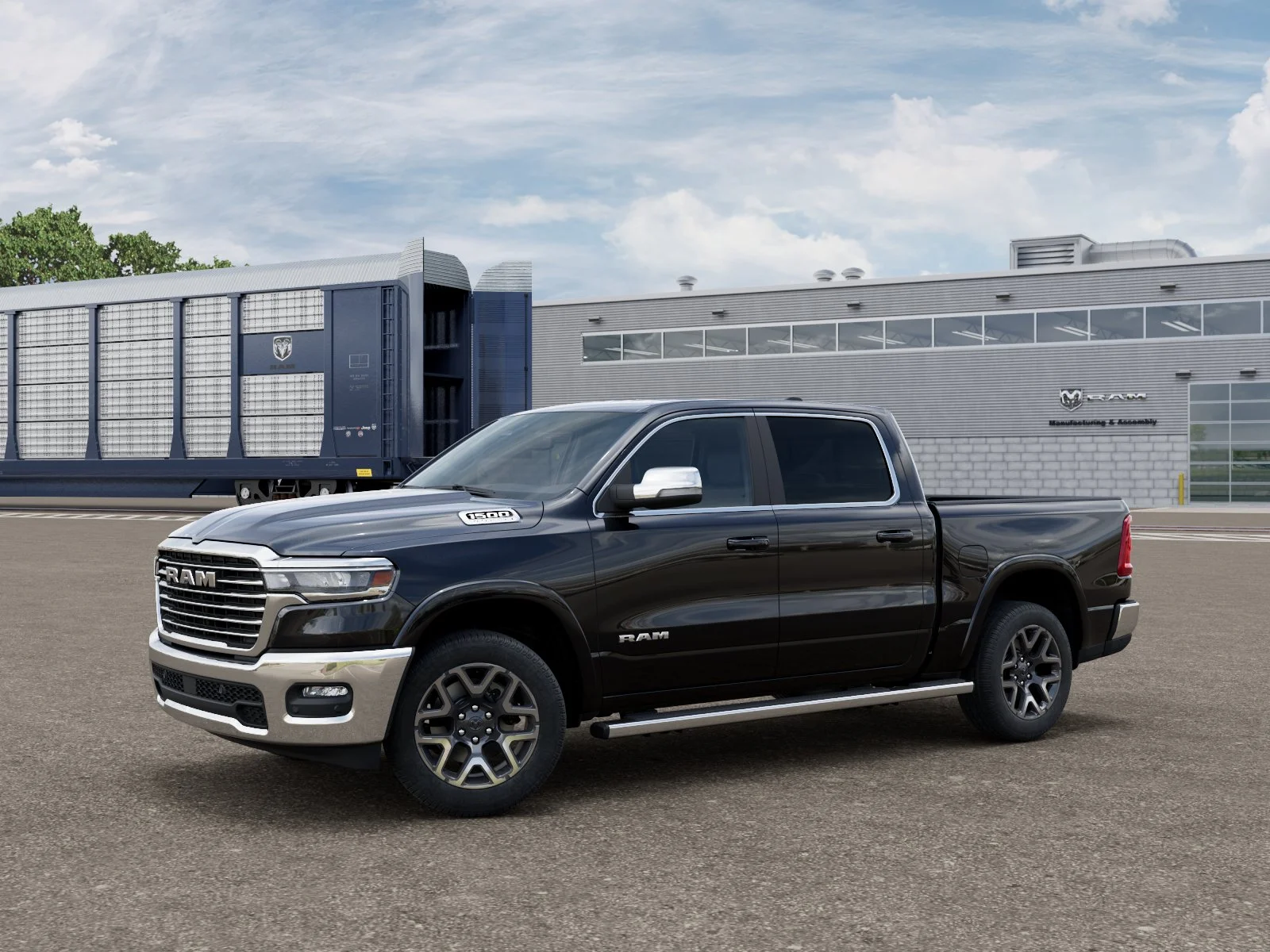 New 2026 Diamond Black Crystal Pearl-Coat Exterior Paint RAM Laramie image 28