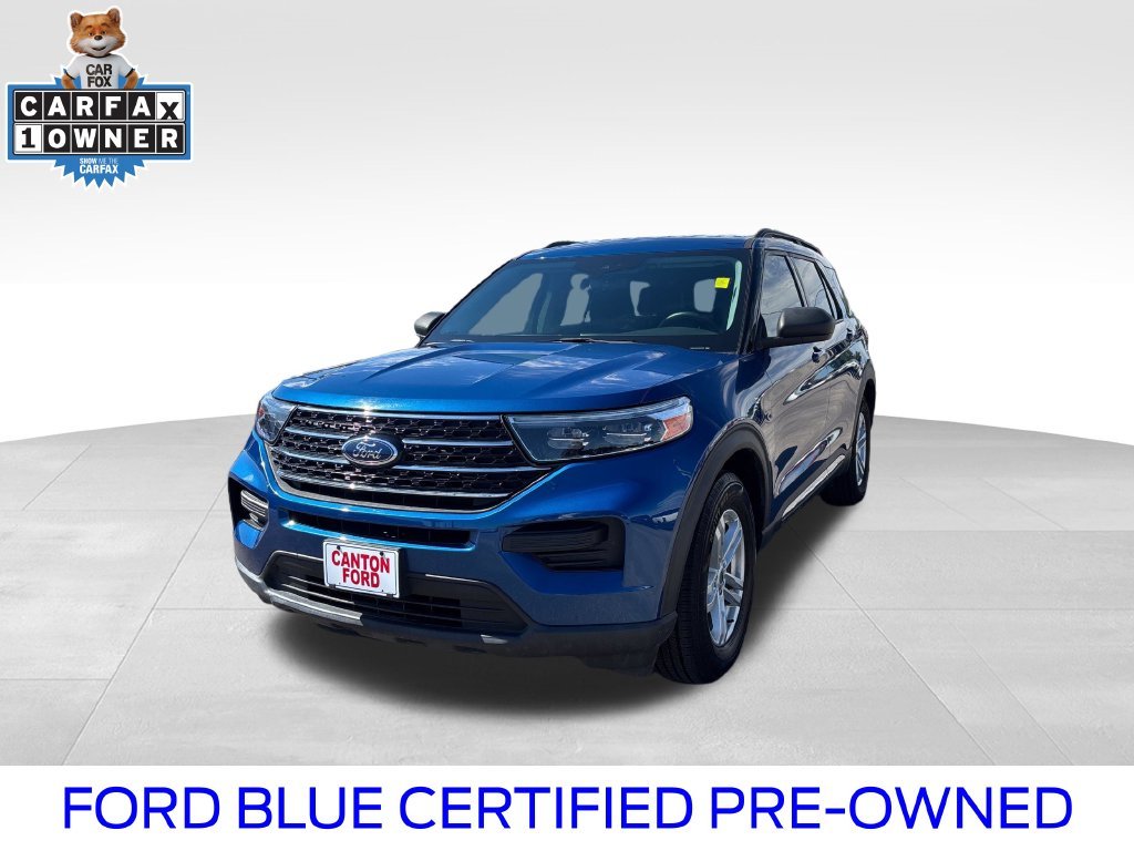 Certified Used 2020 Blue Metallic Ford XLT image 1