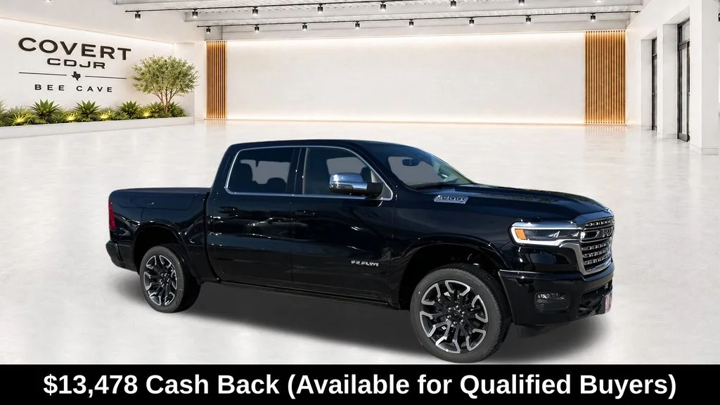 New 2026 Diamond Black Crystal Pearlcoat RAM Limited image 2