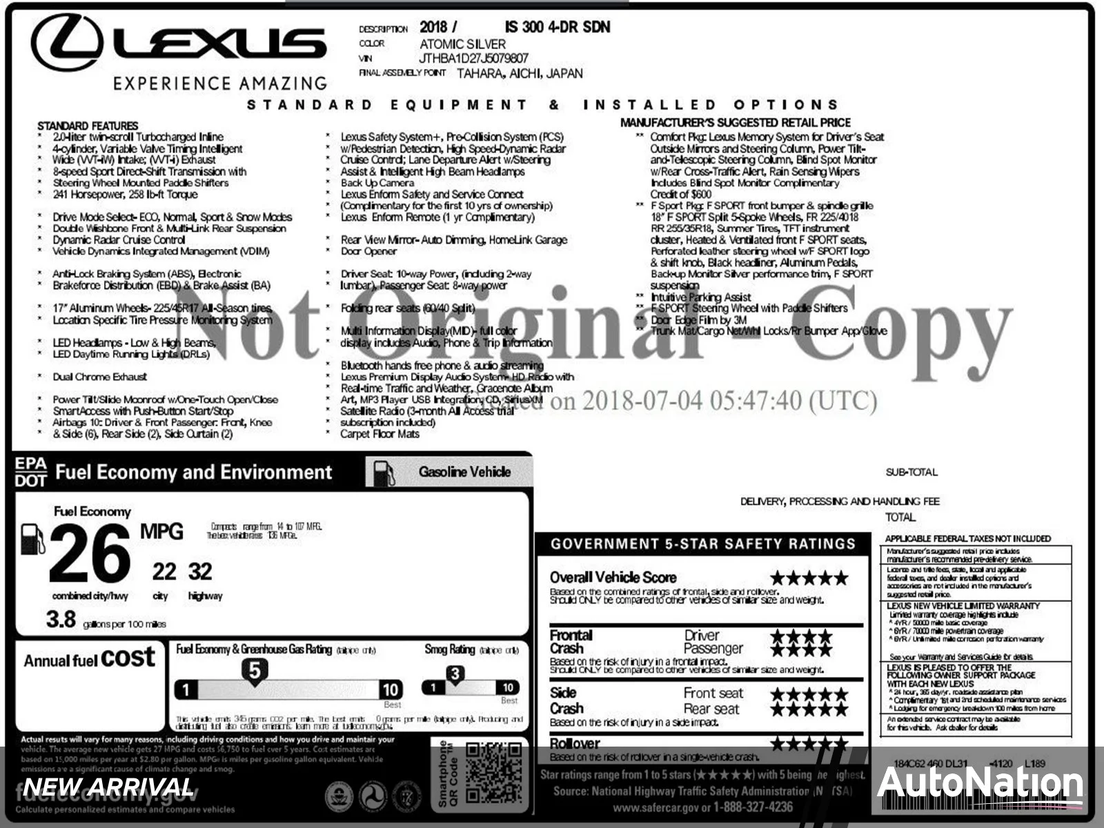 2018 Lexus IS