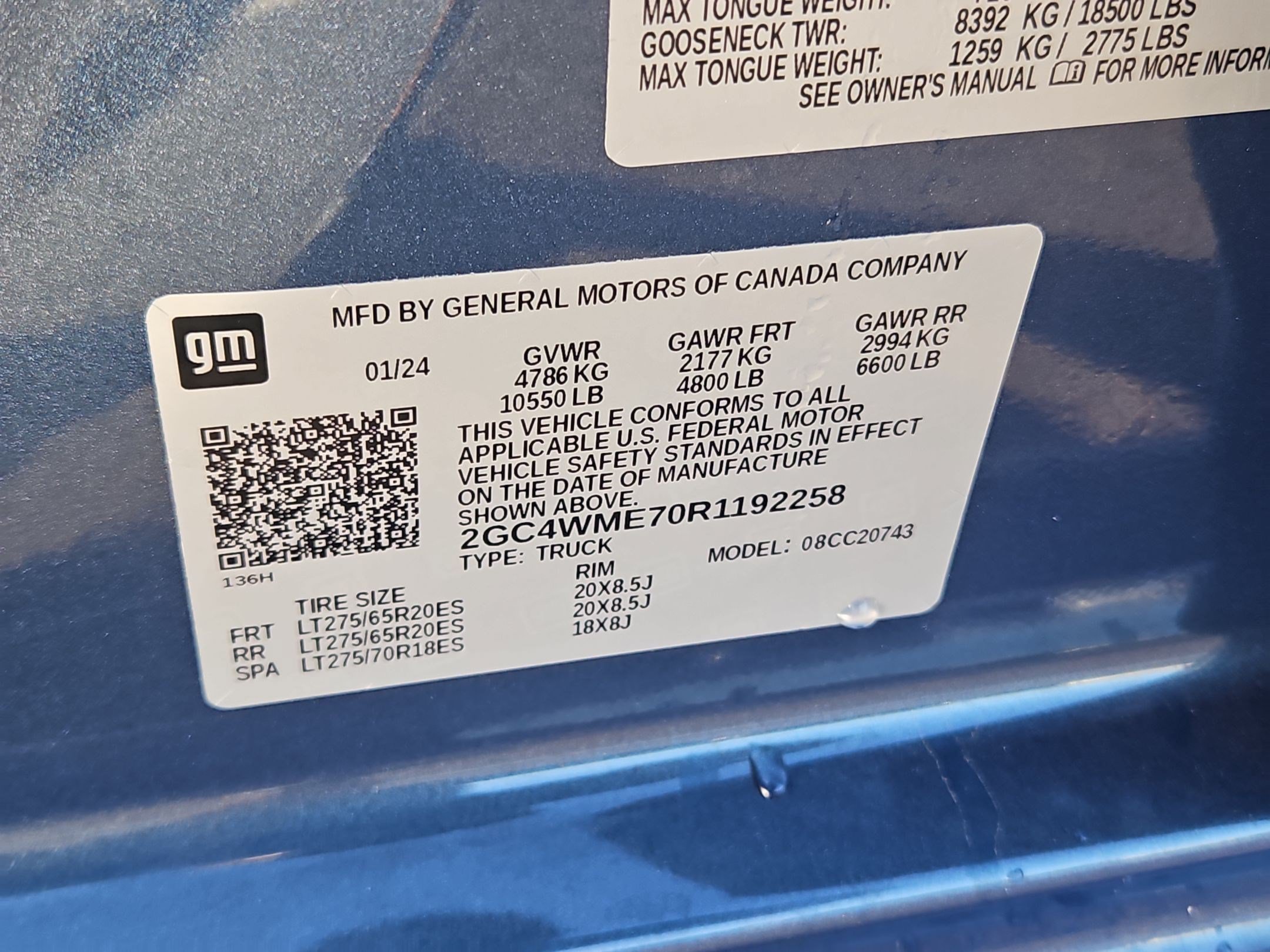 Certified Used 2024 Lakeshore Blue Metallic Chevrolet Custom image 33