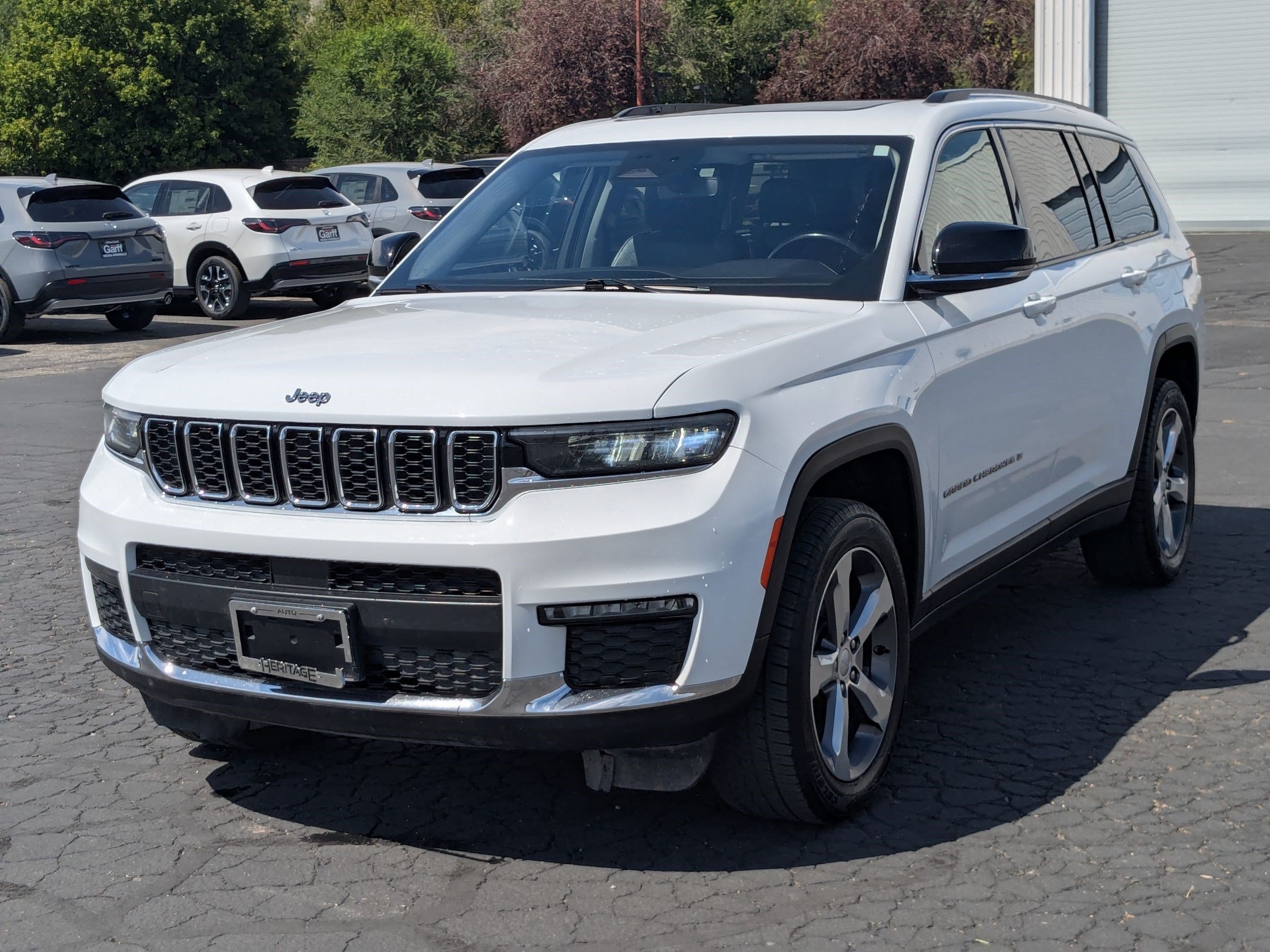 Used 2021 Bright White Clearcoat Jeep Limited image 8