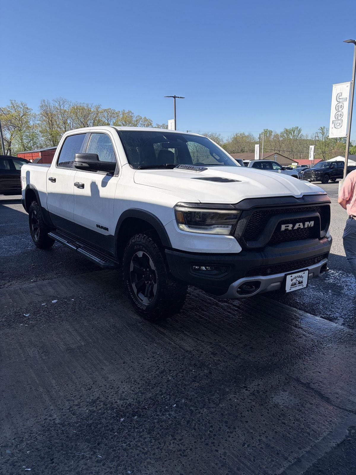 Used 2024 Bright White Clearcoat Ram Rebel image 1