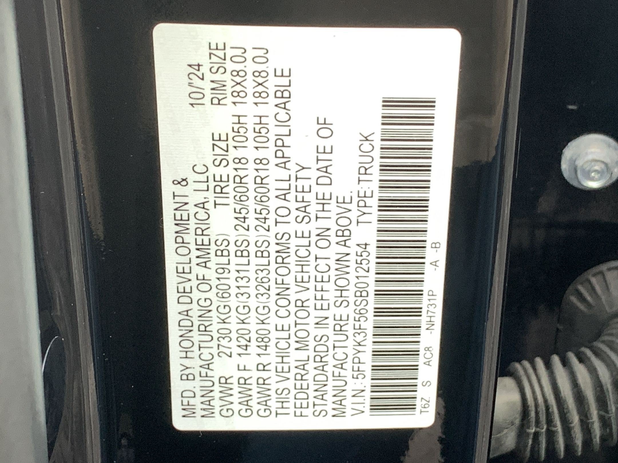 Certified Used 2025 Crystal Black Pearl Honda RTL image 62
