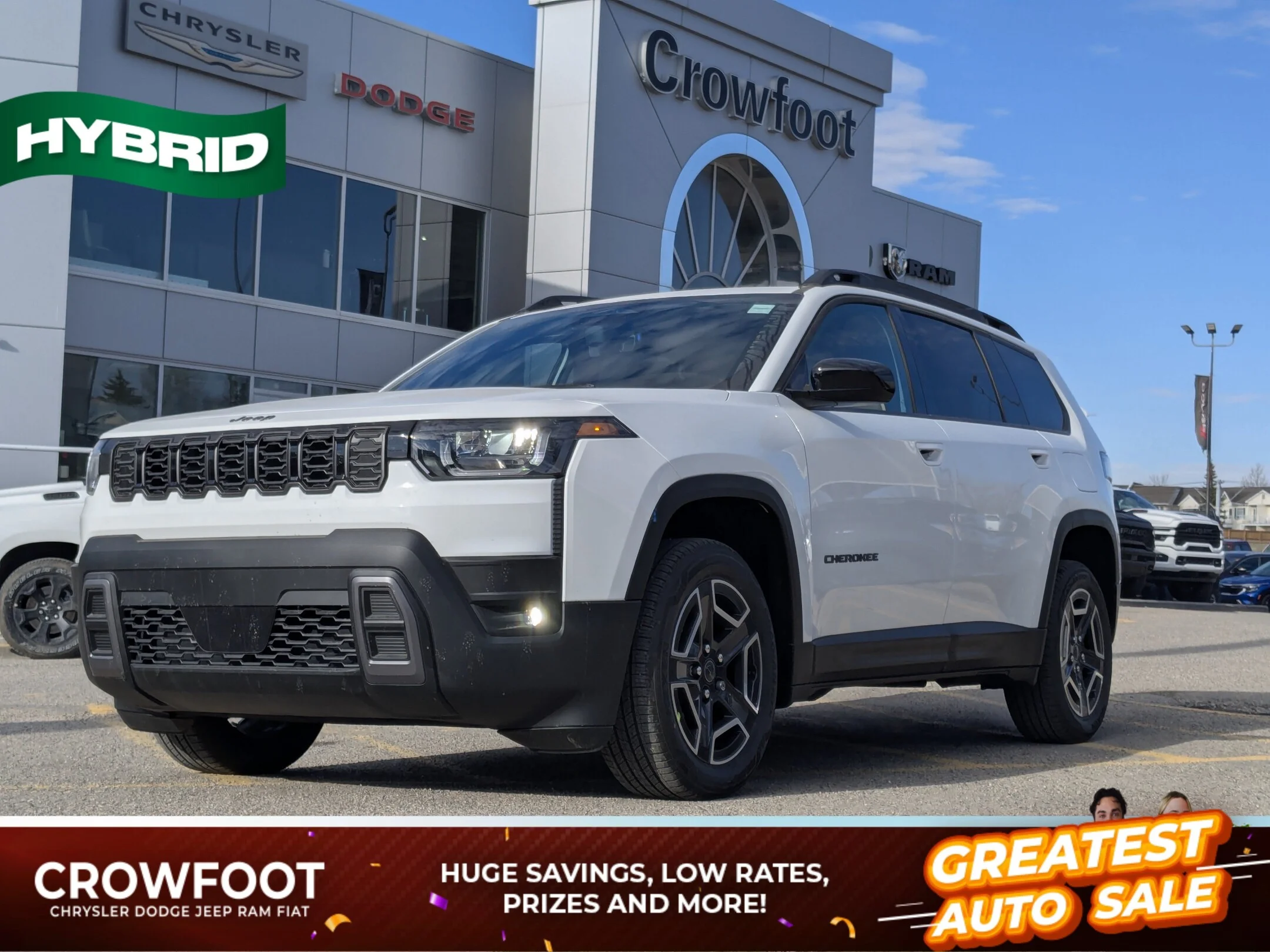 New 2026 White Jeep Laredo - - Hybrid - Mopar Interior Protection Pkg - Adaptive Cruise - 12.3 Display & More! image 1
