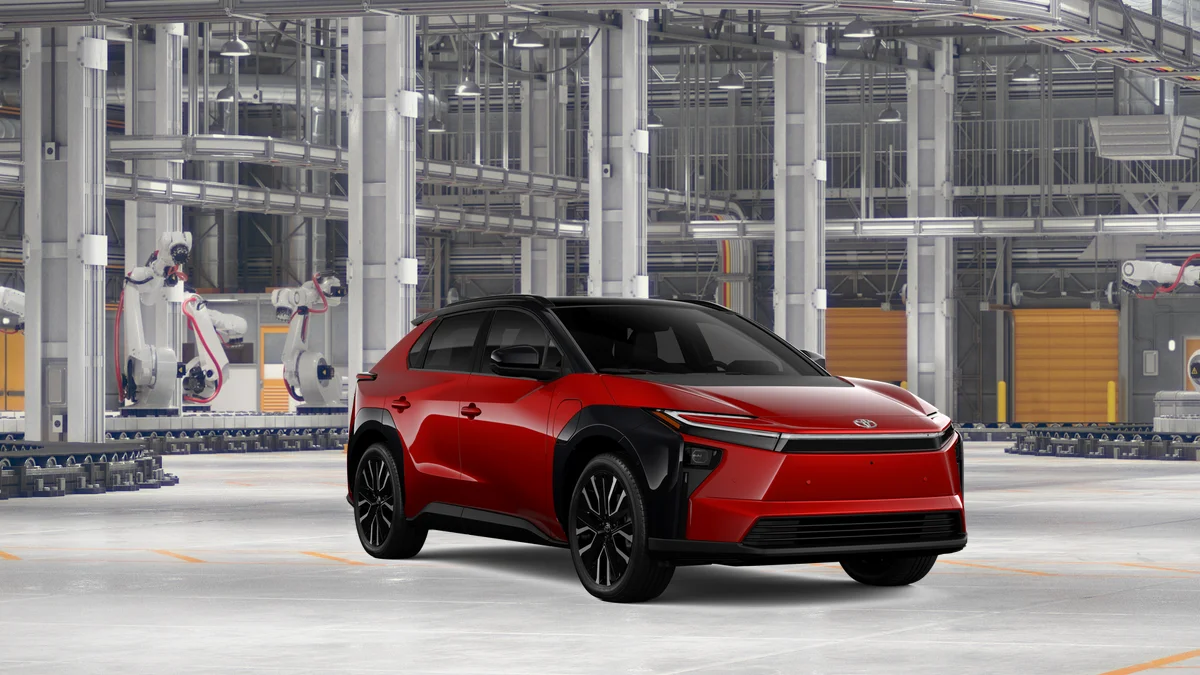 New 2026 Supersonic Red with Midnight Black Metallic roof Toyota Limited image 15