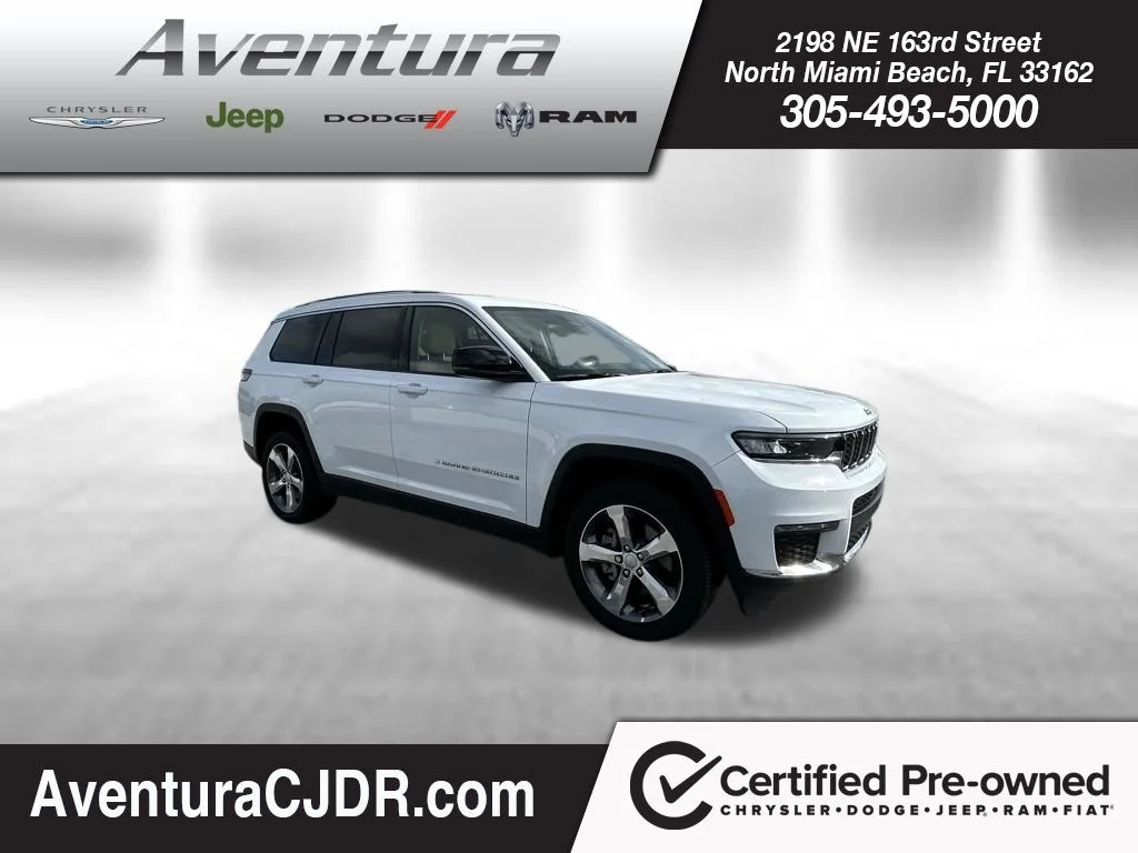 Certified Used 2022 White Jeep Limited image 1