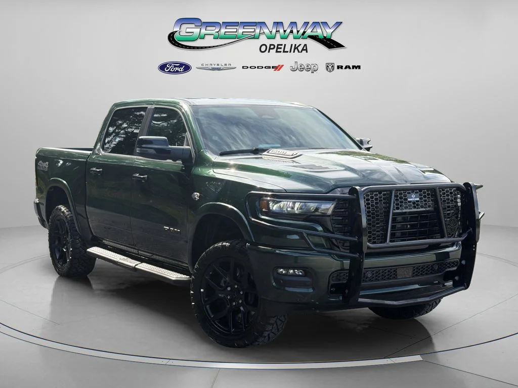 New 2026 Serrano-Green Metallic Exterior Paint RAM Laramie image 2