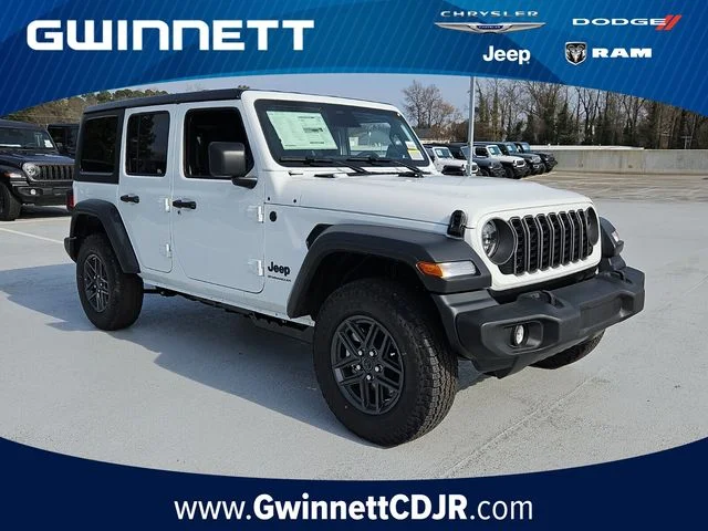 New 2026 Bright White Clear-Coat Exterior Paint Jeep Sport S image 1