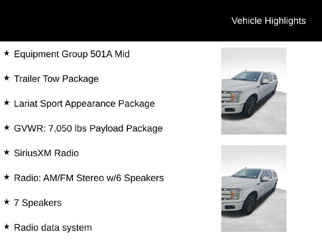 Used 2019 White Ford LARIAT image 8