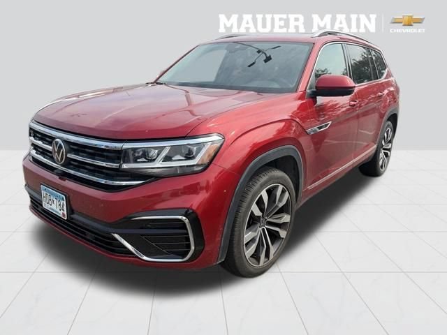 Used 2022 Red Volkswagen 3.6L V6 SEL Premium R-Line image 29