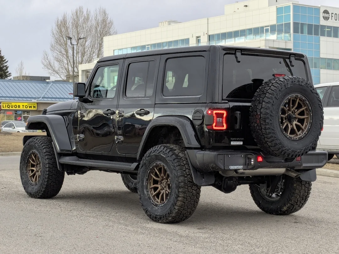 New 2026 Black Jeep Sahara - - 4x4 - Fuel Rims - A/T Tires - 3 Lift & More! image 6