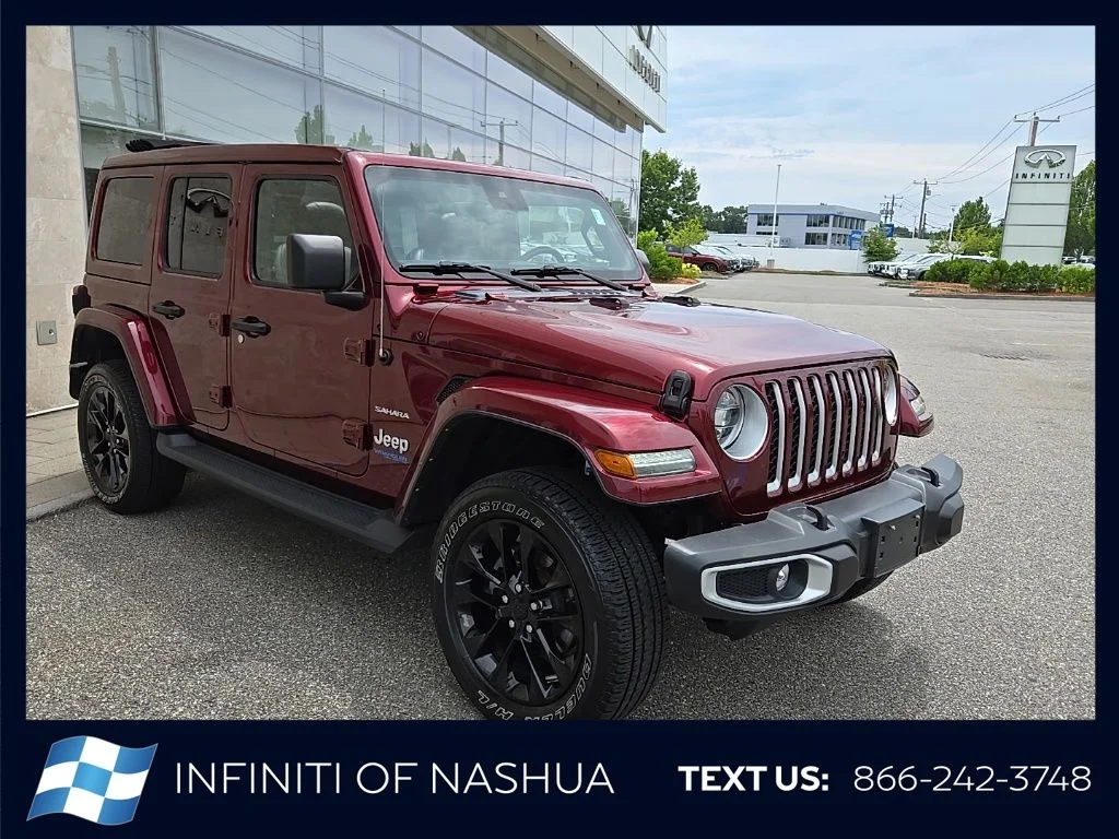 Used 2021 Red Jeep Unlimited Sahara 4xe image 13