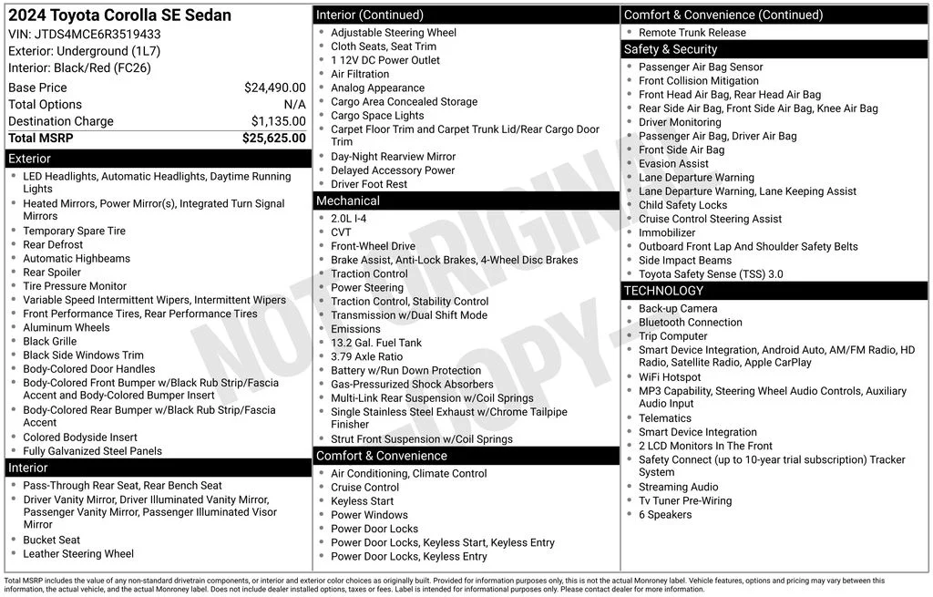 Used 2024 Gray Toyota SE image 17