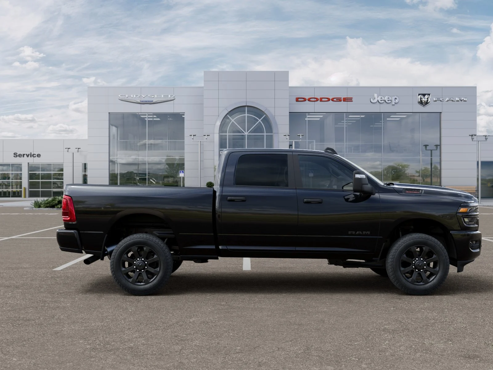 New 2026 Diamond Black Crystal Pearl-Coat Exterior Paint RAM Big Horn image 44
