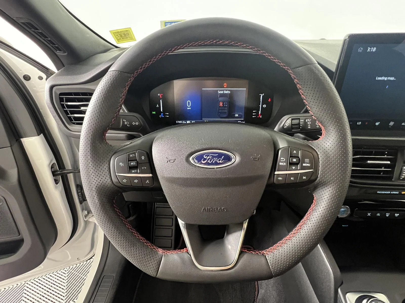 Used 2023 Star White Metallic Tri-Coat Ford ST-Line image 13