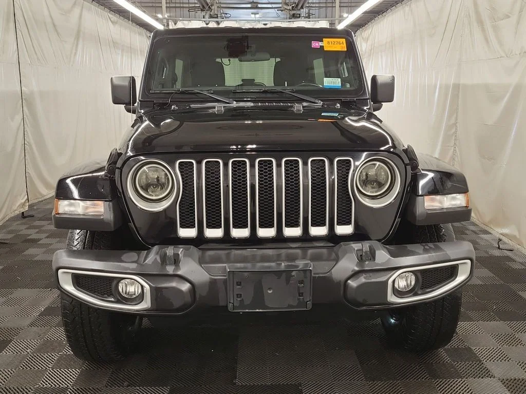 Used 2021 Black Jeep Unlimited Sahara image 2