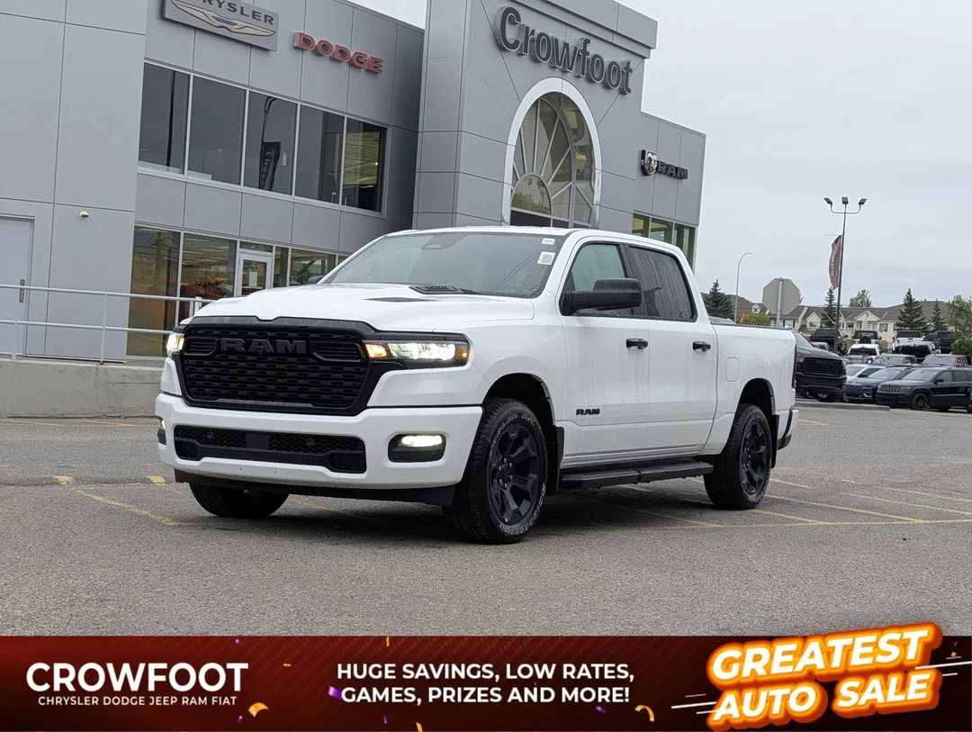 New 2026 White RAM Express - - Black Express Edition - Sport Perf Hood - Black Side Steps - Trailer Brake & More! image 1