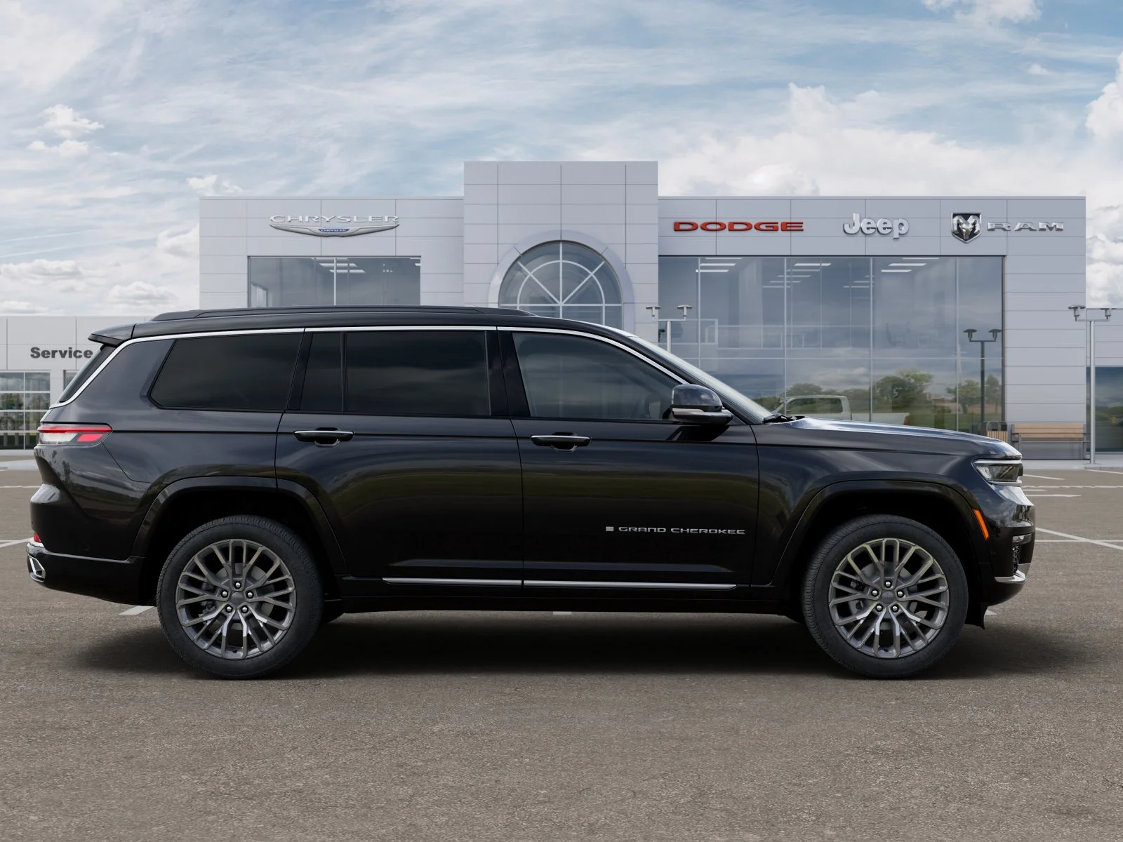 New 2025 Diamond Black Crystal Pearl-Coat Exterior Paint Jeep Summit image 96