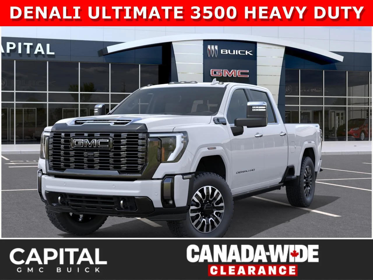 New 2026 GLACIER WHITE TRICOAT GMC Denali Ultimate image 1