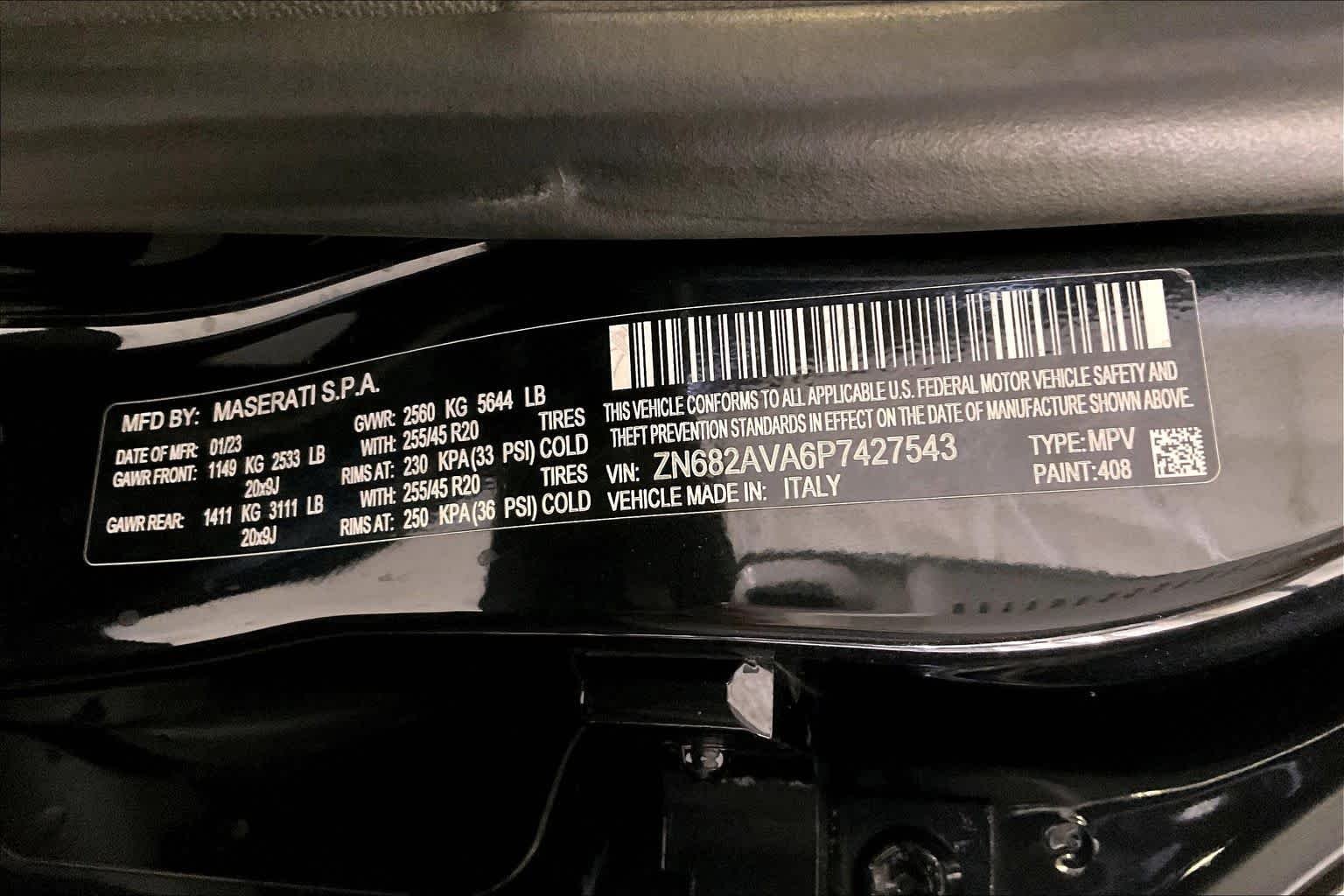 Used 2023 Nero Tempesta Metallic Maserati GT image 32