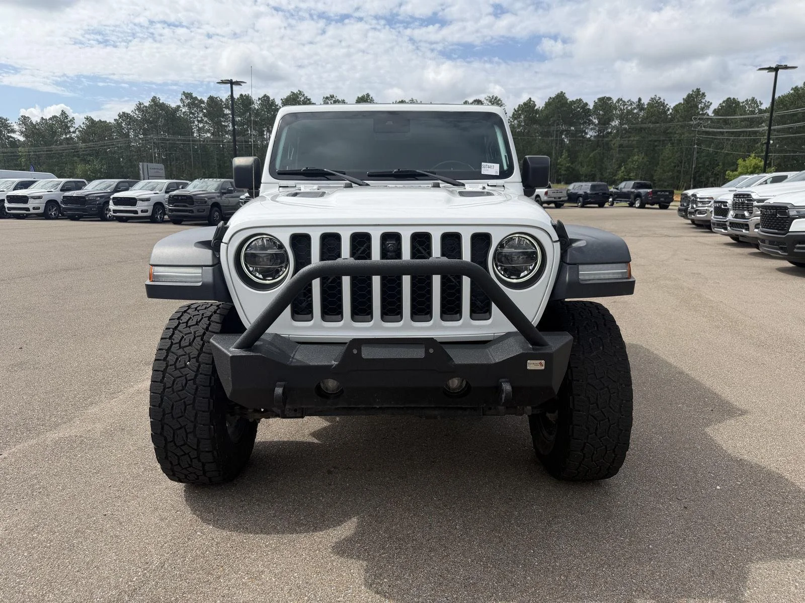 Used 2020 Bright White Clearcoat Jeep Rubicon image 2