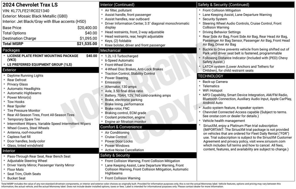 2024 Chevrolet Trax LS - Photo 24