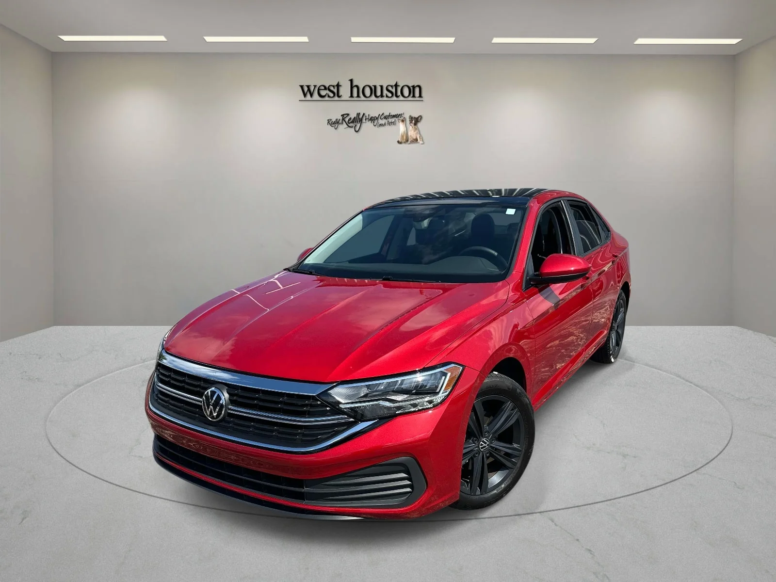 Used 2024 Kings Red Metallic Volkswagen SE Auto image 1