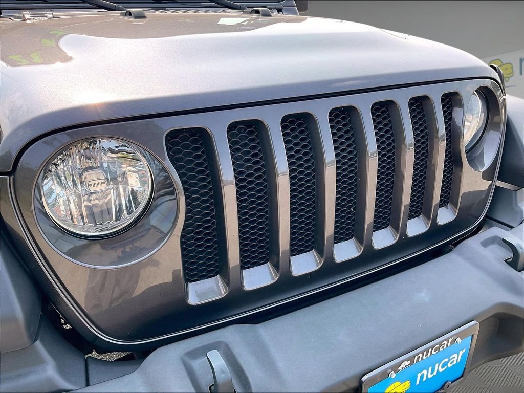 Used 2021 Granite Crystal Metallic Clearcoat Jeep Unlimited Sport S image 27