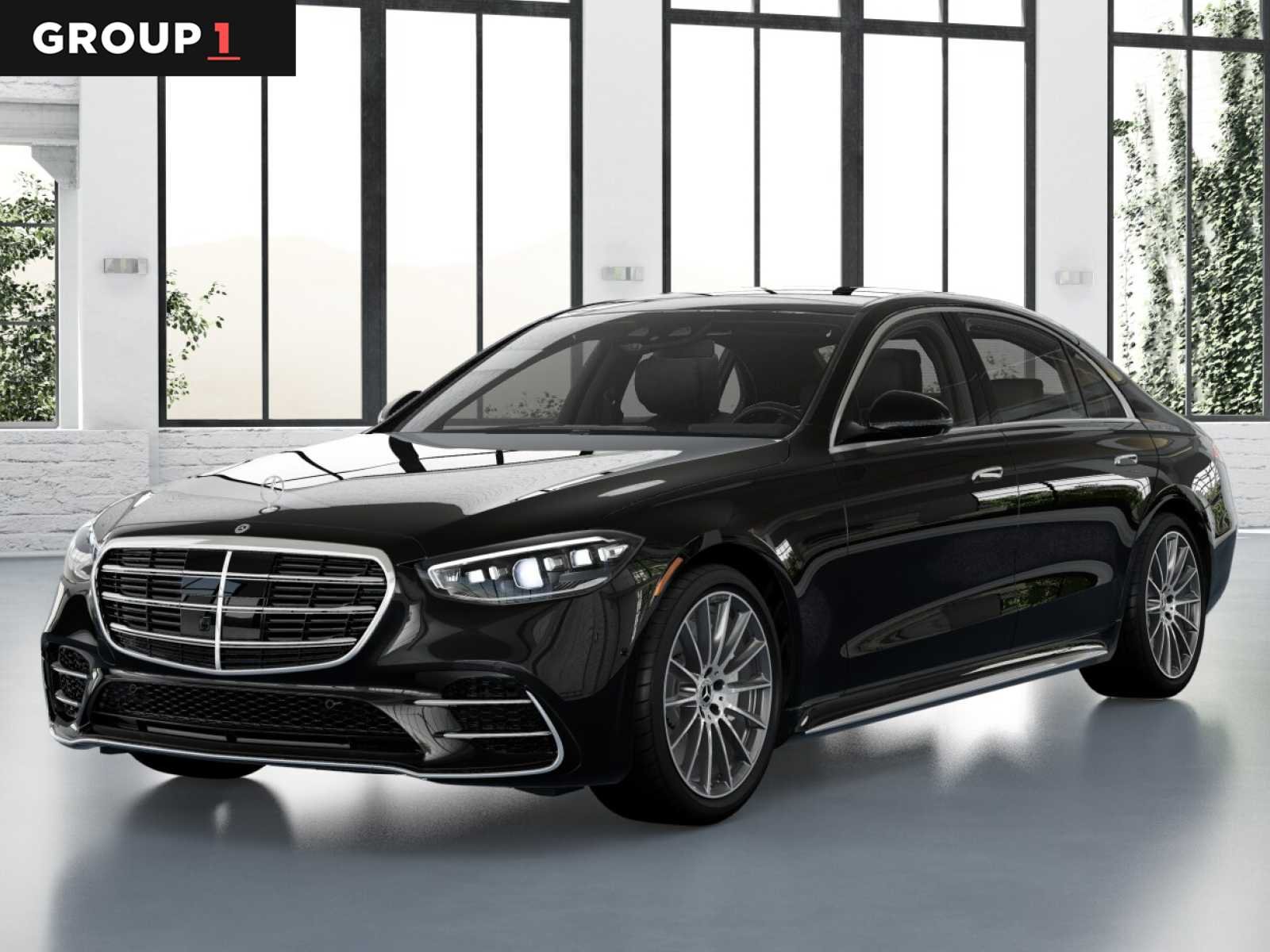 Obsidian Black Metallic 2026 Mercedes-Benz S-Class S 500 4MATIC Sedan All-Wheel Drive Automatic