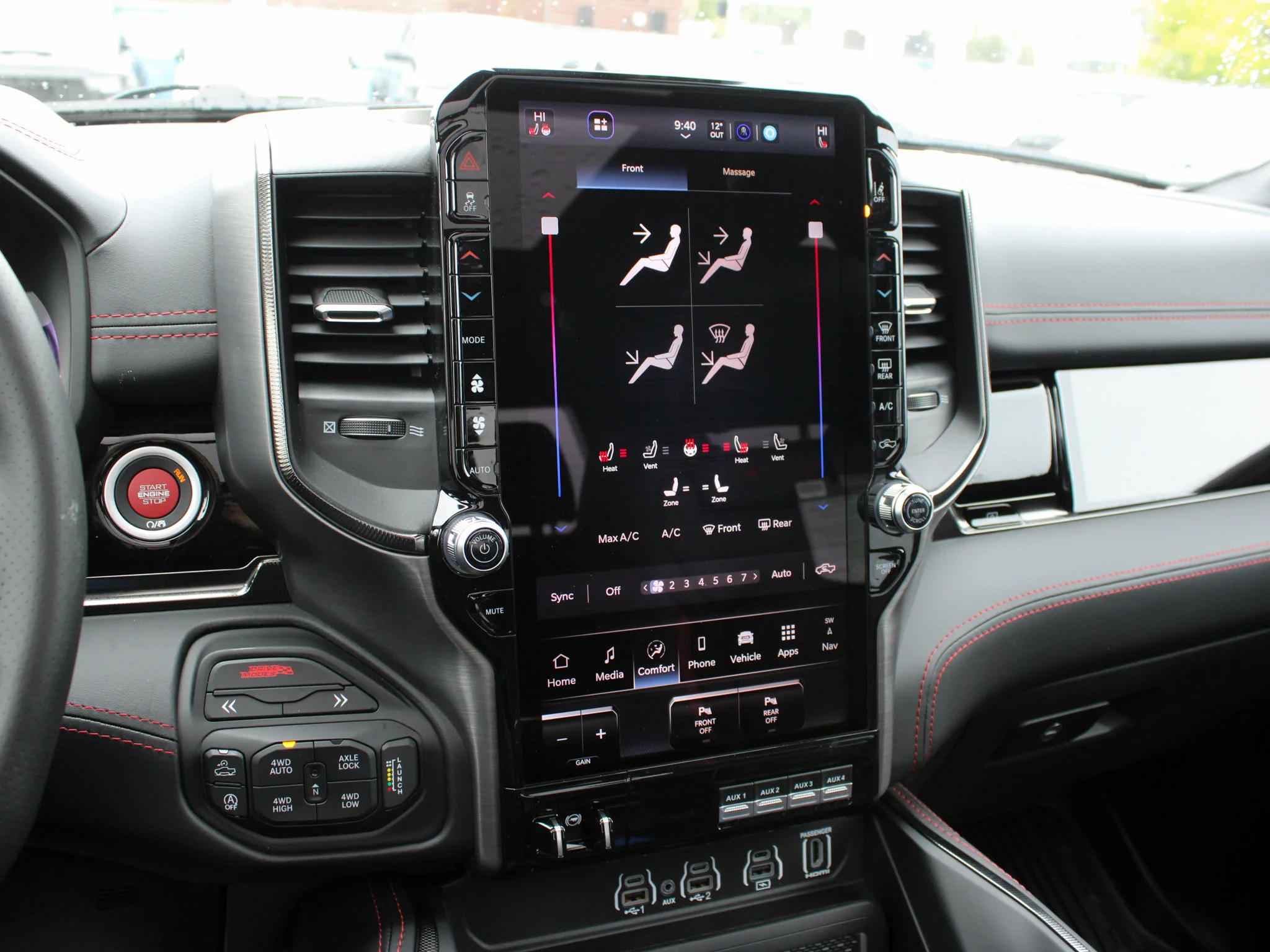 New 2026 Black RAM RHO* Crew Cab 4x4, 540 HORSEPOWER, Massage Seats, Head-Up Display image 29
