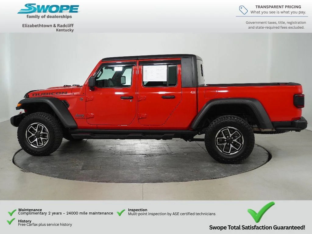 Used 2025 Firecracker Red Clearcoat Jeep Rubicon image 6