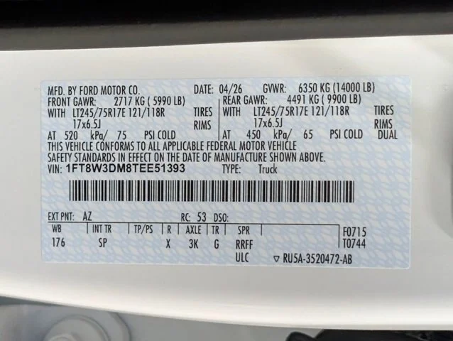 New 2026 Star White Metallic Tri-Coat Ford F-350® King Ranch® image 75