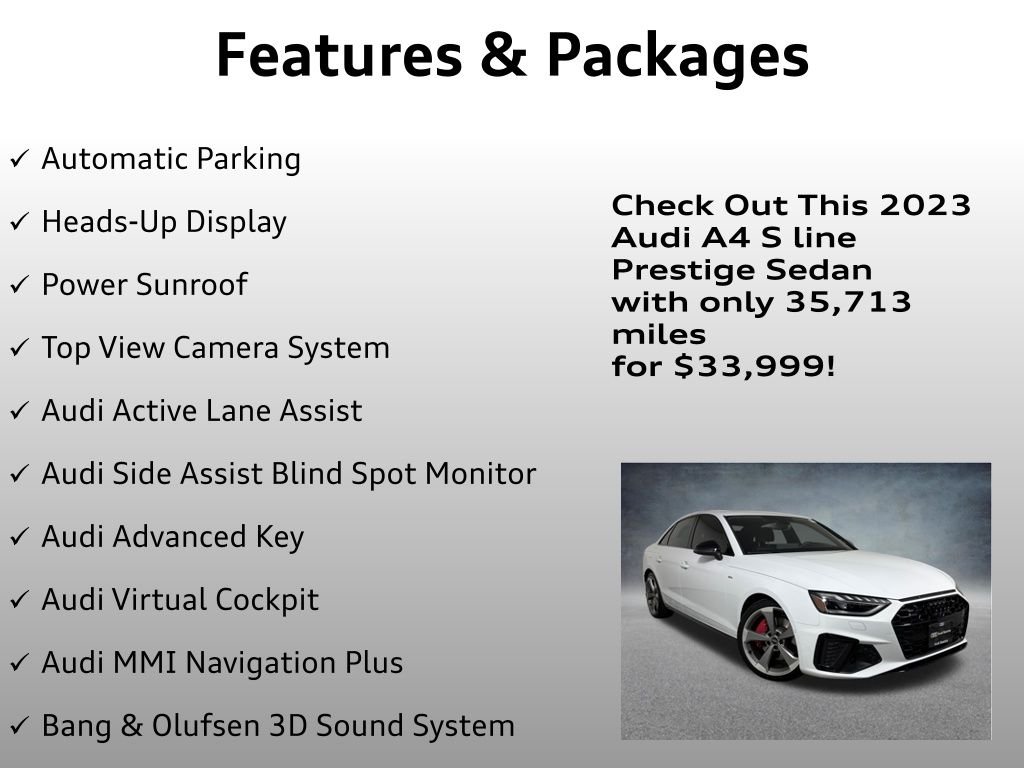 Used 2023 Glacier White Audi 45 S line Prestige image 8