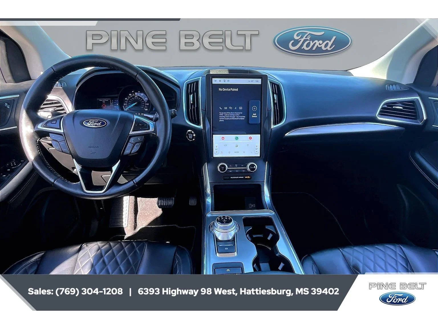Used 2024 Star White Metallic Tri-Coat Ford Titanium image 13